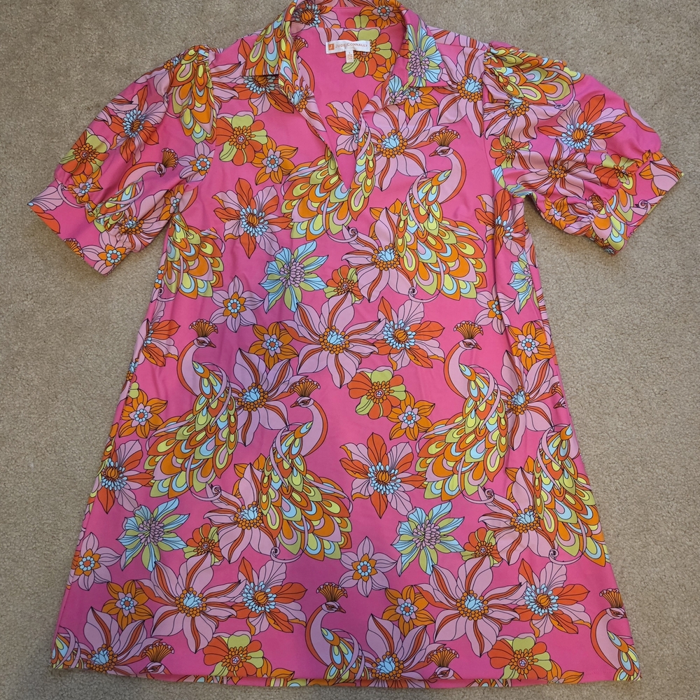 Jude Connally Abstract Dress Womens Size Large